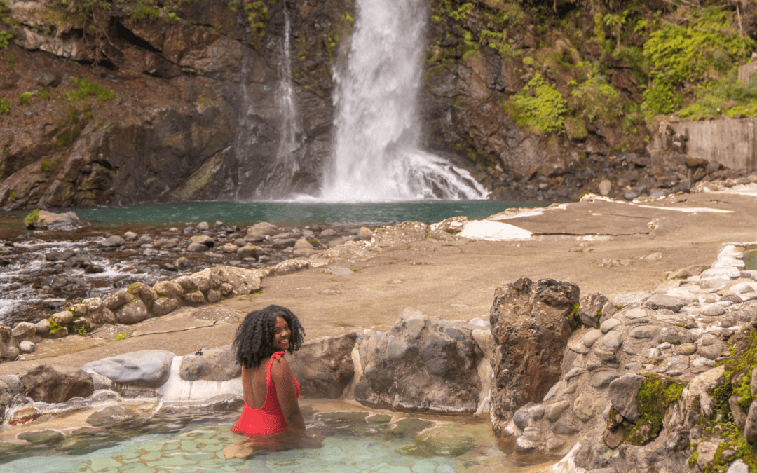 Soak in a Hot Spring at Oodaru Waterfall